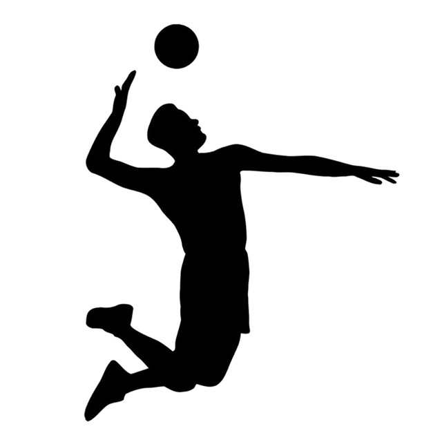 640x640 Volleyball Player Silhouette Vector 8474031volleyball Silhouette