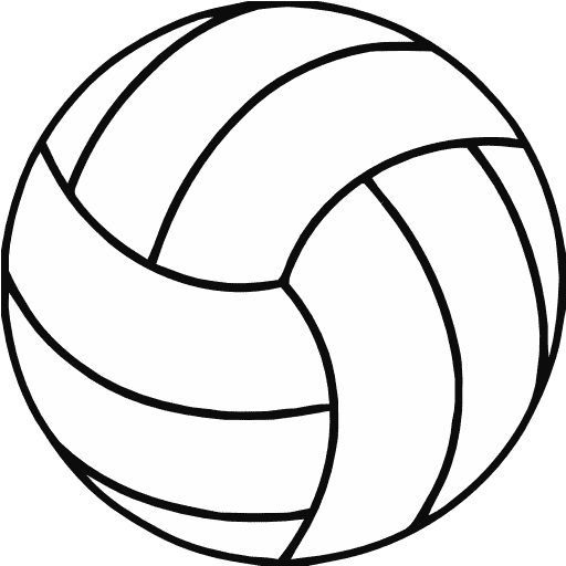 512x512 Volleyball Vector Free Download