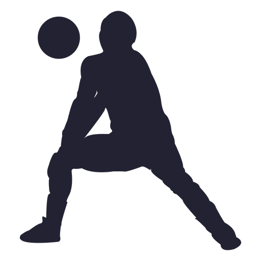 512x512 Volleyball Player Silhouette