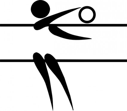 425x371 Free Volleyball Player Silhouette Clipart Image