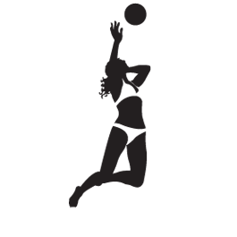 Volleyball Spike Silhouette at GetDrawings | Free download