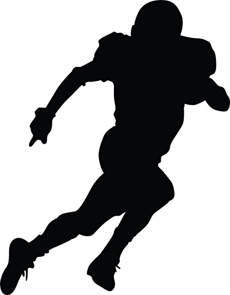 458x587 Wallmonkeys Football Silhouette