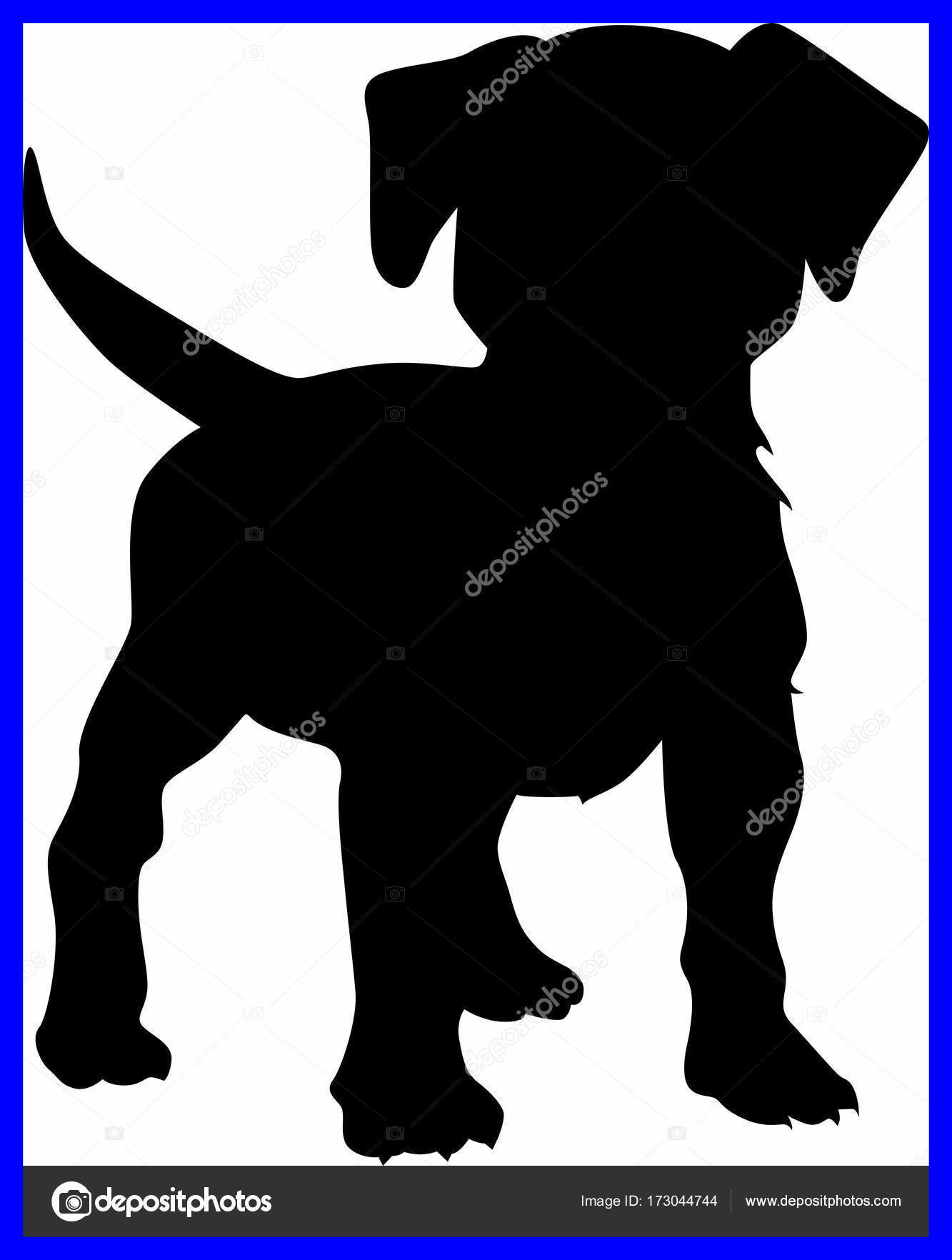 1333x1764 The Best Little Cute Dog Vector Silhouette U Stock Photo