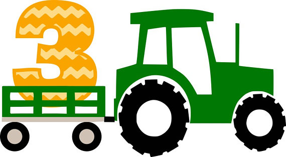 570x313 Tractor Wagon 3 Silhouette Cricut Cut File Svg Design