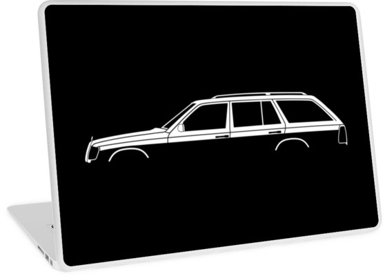 558x400 Car Silhouette For Mercedes W124 E Class Station Wagon Enthusiasts
