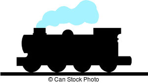 300x169 Train Silhouette Vector Clip Art