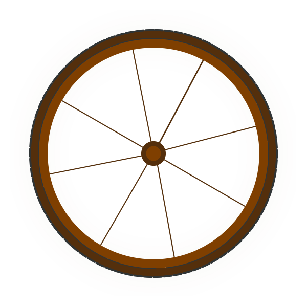 600x600 Wagon Wheel Clip Art