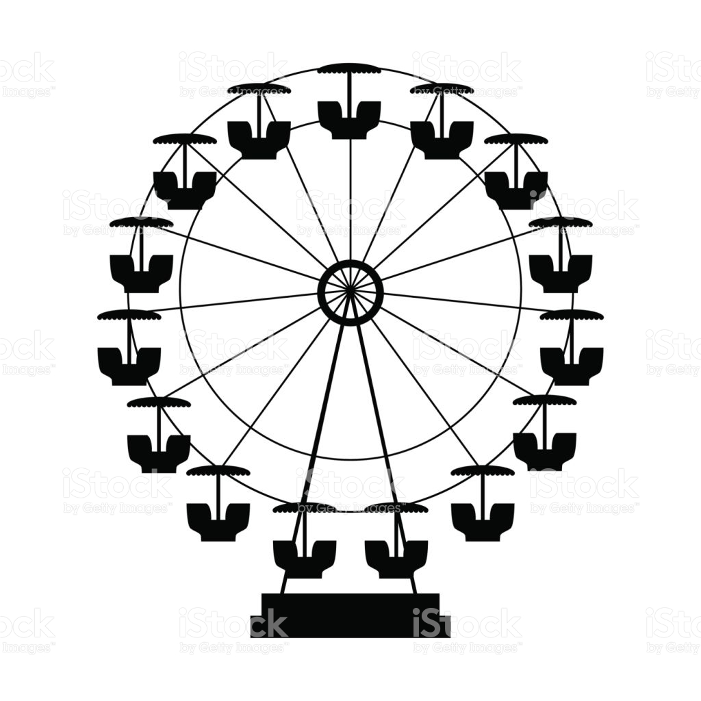 1024x1024 Ferris Wheel Clipart Silhouette Many Interesting Cliparts