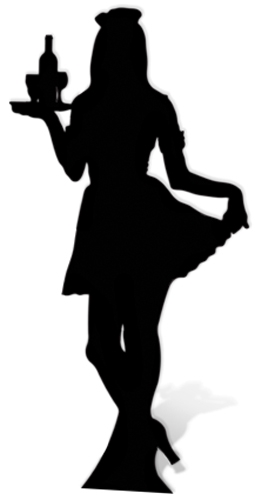 255x500 Silhouette) Black
