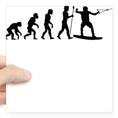 460x460 Wakeboard Silhouette Stickers