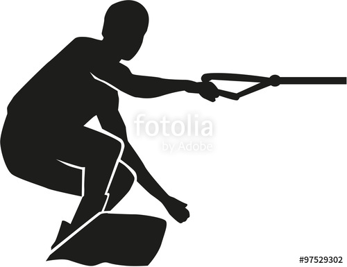 500x385 Wakeboard Silhouette Real Stock Image And Royalty Free Vector