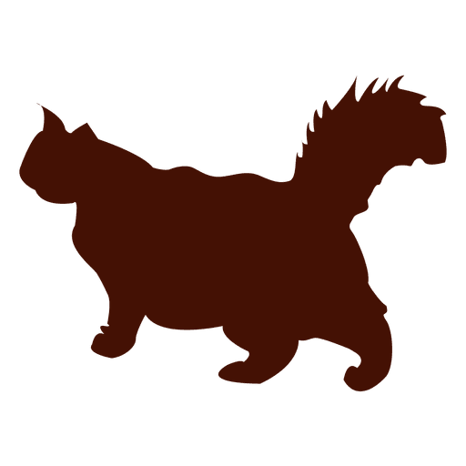 512x512 Big Cat Walking Pet Silhouette