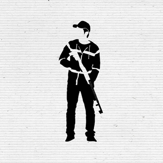 570x570 Glenn Rhee The Walking Dead Silhouette Svg Cutting File
