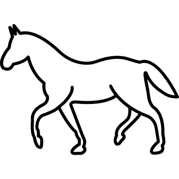 626x626 Walking Horse Silhouette Free