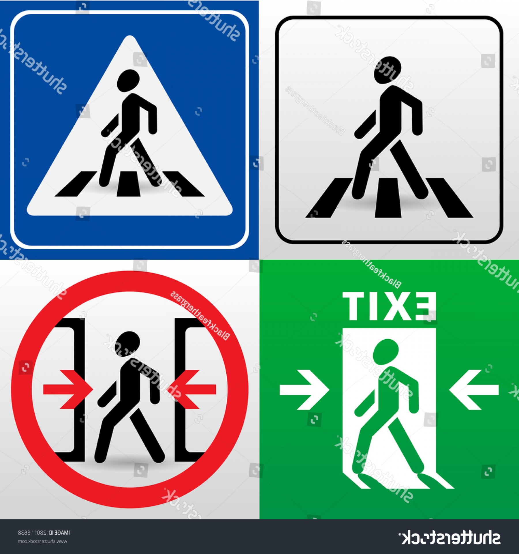 1800x1920 Set Vector Signs Walking Man Silhouettes Createmepink
