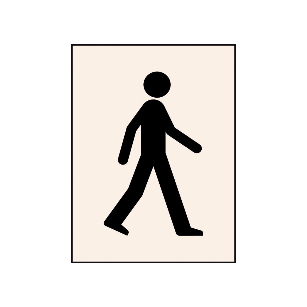 1000x1000 Walking Man Stencils From Parrs