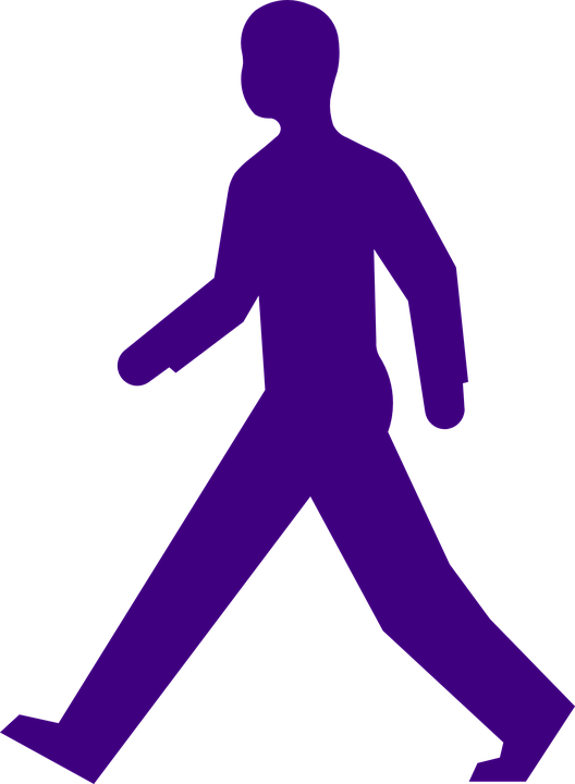 528x720 Clipart Walking Person