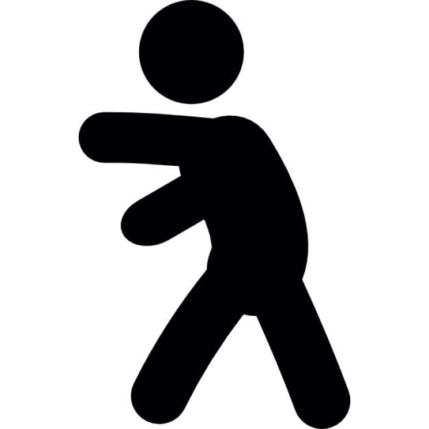 626x626 Man Walking Side View Silhouette Icons Free Download