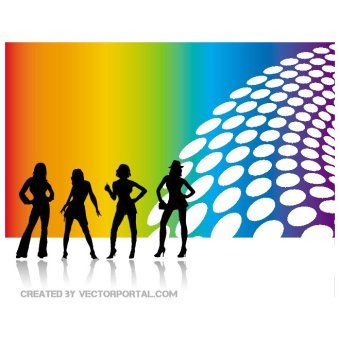 340x340 Walking People Silhouette Vector Free 123freevectors