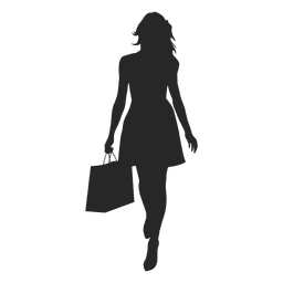 256x256 Walking People Silhouettes Set