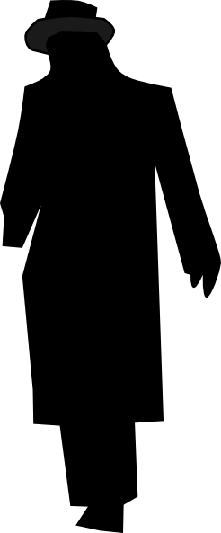 246x593 Man Walking Silhouette Clipart