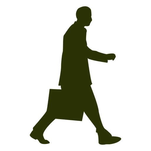 512x512 Executive Walking Silhouette