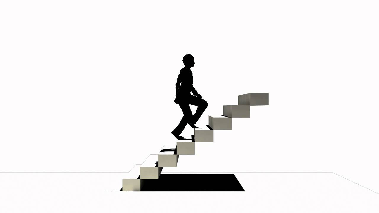 1280x720 Up Stairs Silhouette