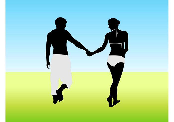 700x490 Woman Walking Free Vector Art