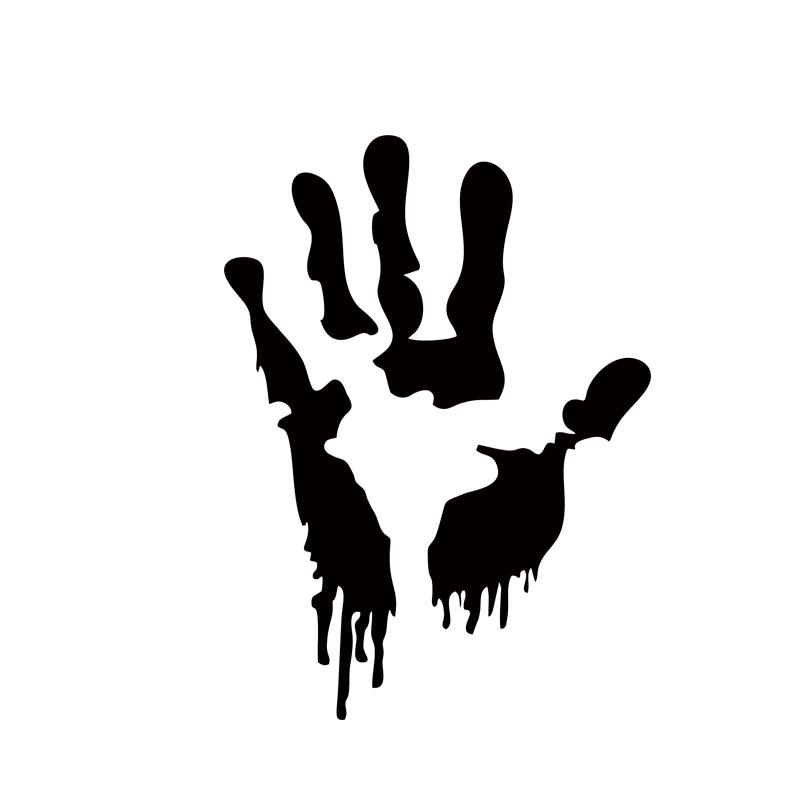 800x800 Online Cheap 2x Zombie Hand Print Sticker Walking Car Styling Dead