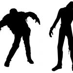 150x150 Walking Dead Zombies Silhouettes Free Vector Amp Clipart Design