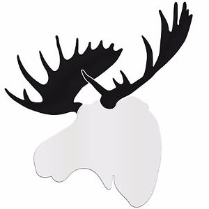 300x300 Contemporary Moose Large White Amp Black Decor