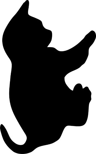 311x500 Securit Silhouette Cat Wall Chalk Board