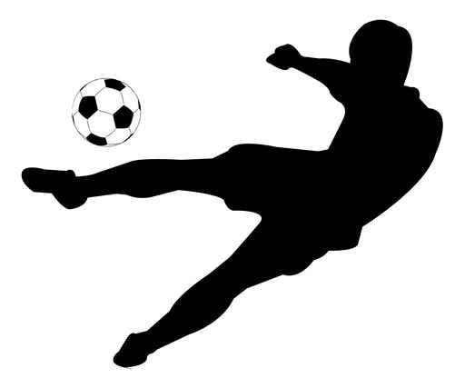 512x427 Soccer Silhouettes Wall Decal Wallmonkeys