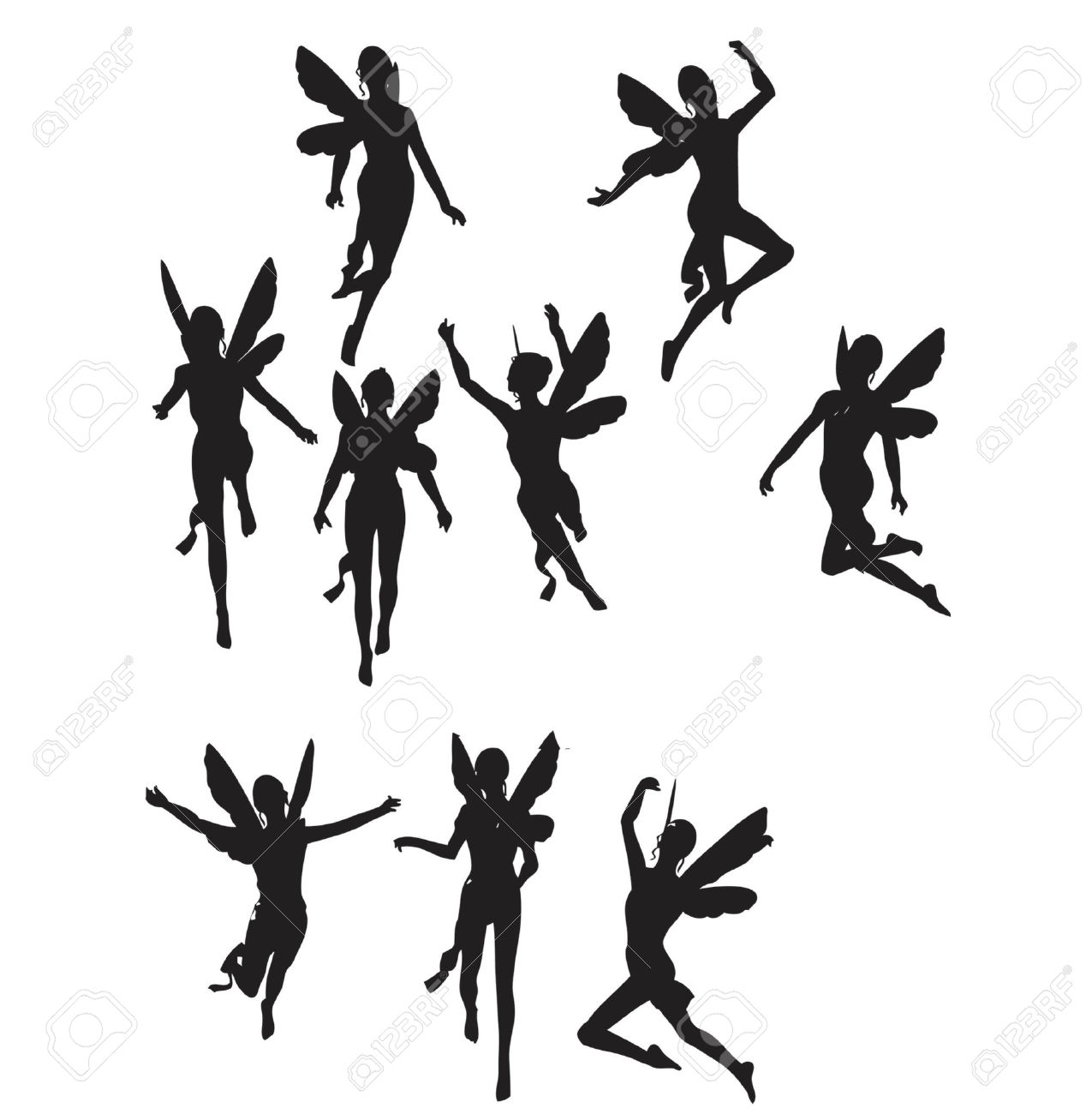 1275x1300 Silhouette Angel Tattoo