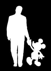218x300 Walt Disney And Mickey Mouse Walking Disney World Decal Car Case