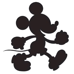 307x305 Black White Mickey Clipart