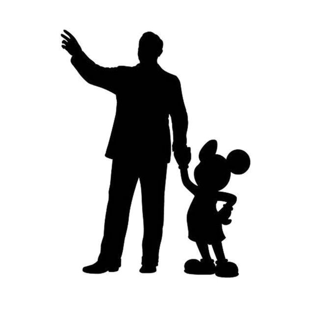 Walt Disney And Mickey Mouse Silhouette at GetDrawings | Free download