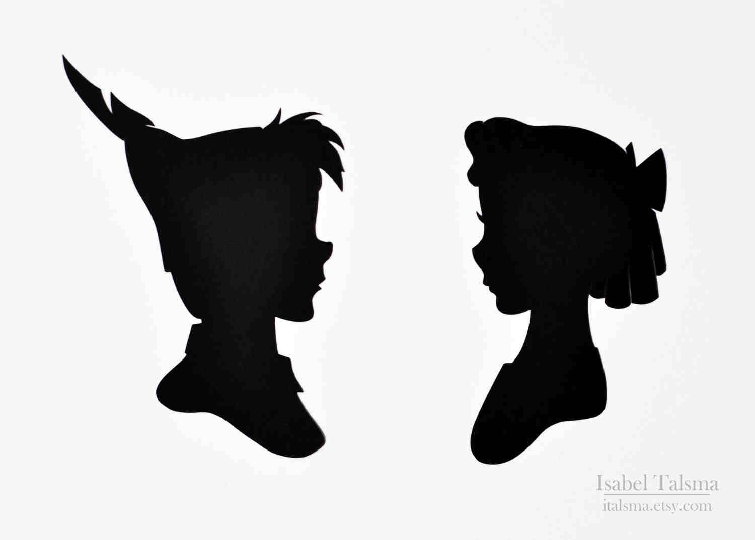 1500x1074 Peter Pan Amp Wendy Paper Craft Silhouette Papercraft