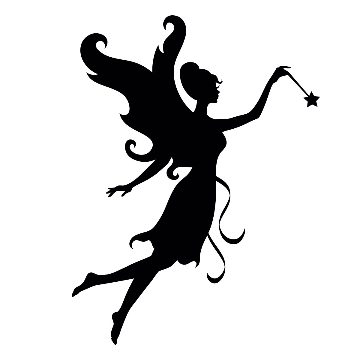 1200x1200 Fairy With Wand Stencil For Glitter Tattoos For Horses