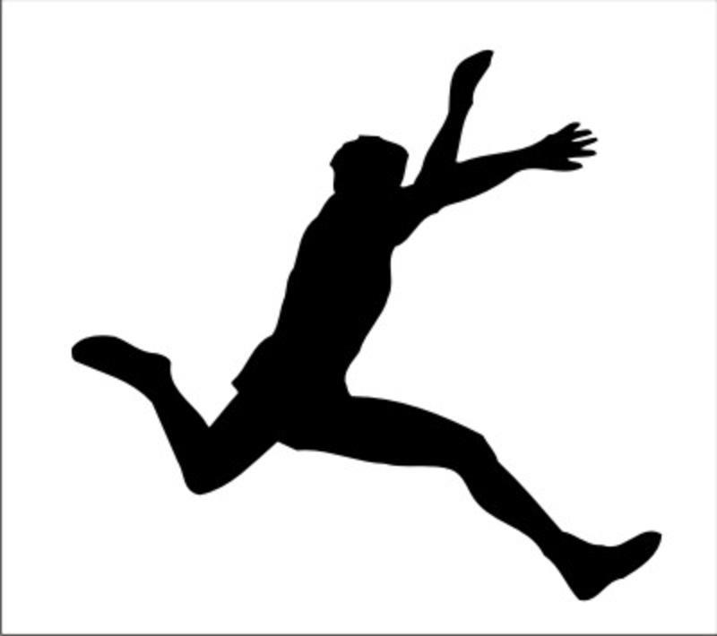 800x710 Athlete Silhouette Clipart