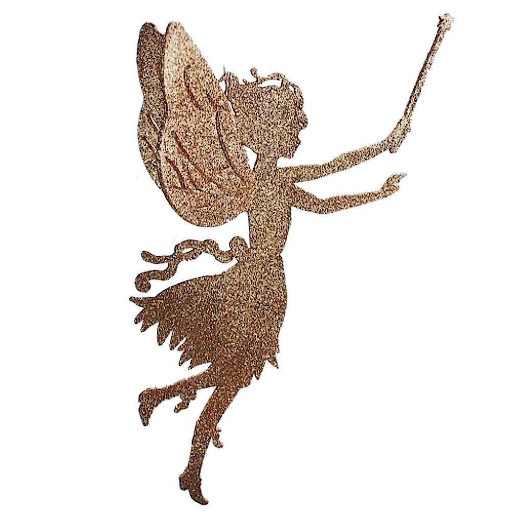 1003x1001 Fairy Decor Gold Fairy W Wand Silhouette Katherines Collection