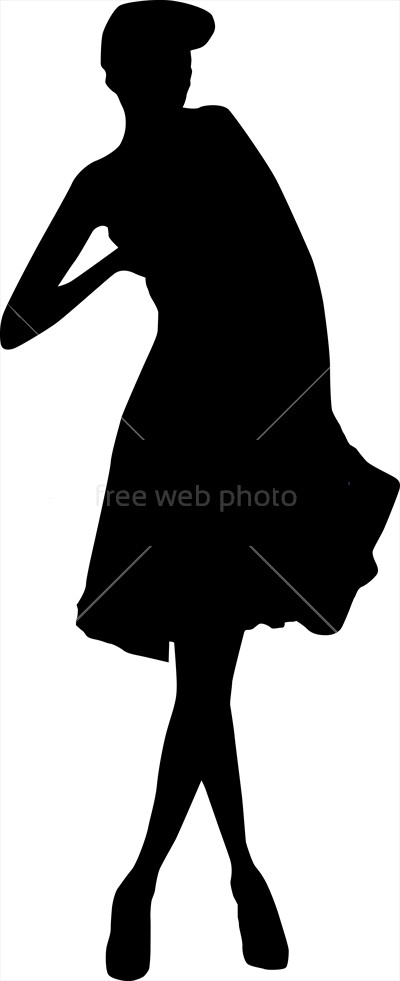 400x981 Silhouette Of Fashion Woman Photo 3738 Download