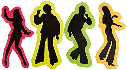 425x236 Retro 70's Silhouettes Party Accessory (1 Count) (4