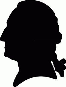 229x300 George Washington Lamplight Profile Silhouette Silhouette Fun