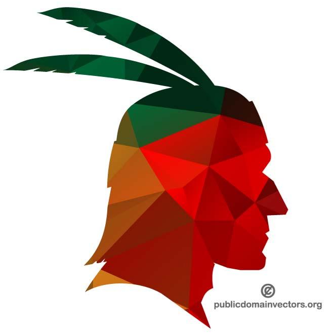 660x660 Silhouette Of Indian Chief