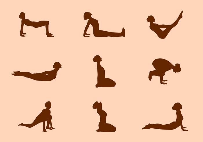 700x490 Silhouette Of Yoga Pose Vectors