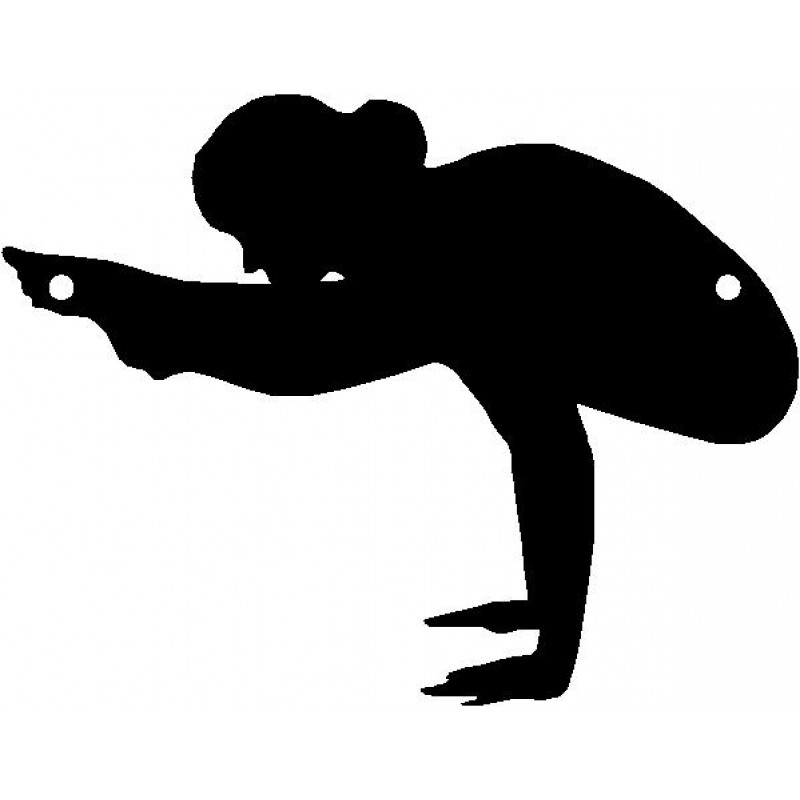 800x800 Warrior 2 Pose Yoga Sport Wall Art Room Decor