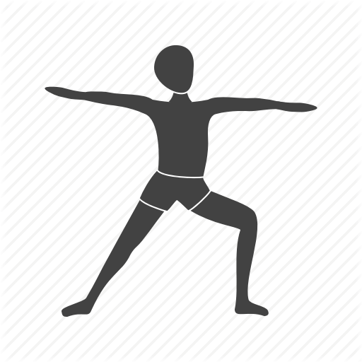 512x512 Exercise, Fitness, Left, Pose, Warrior, Yoga, Young Icon Icon