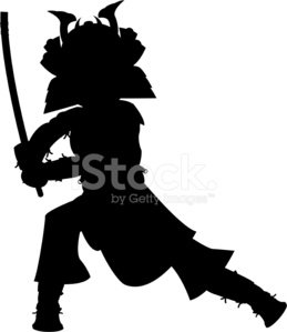 259x299 Samurai Warrior Silhouette Stock Vectors