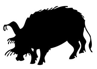 320x227 Warthog Silhouette 2 Decal Sticker